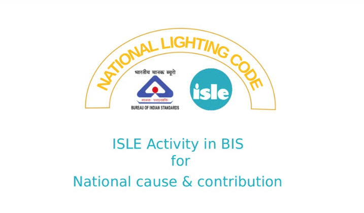 Standardisation & National Lighting Code